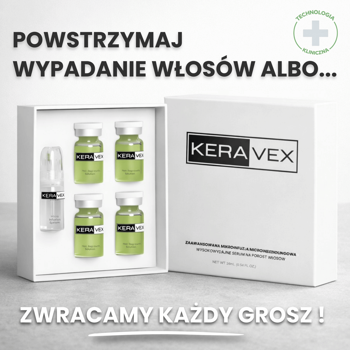 System Mikro Infuzji dla Wzrostu & Gęstości Włosów